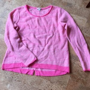 GAP hot pink knot pullover